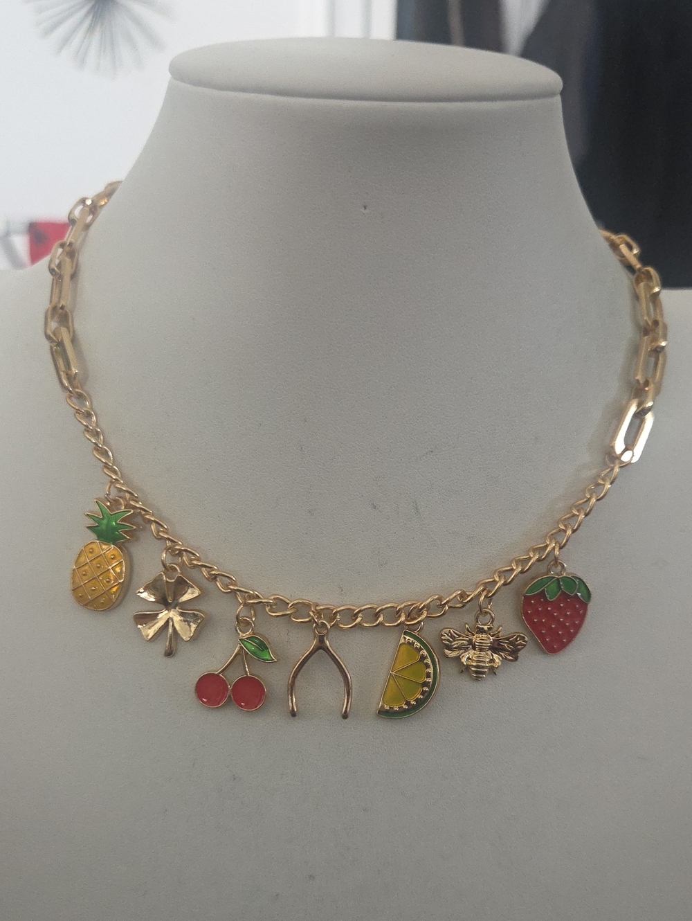 Paparazzi Fruit Festival Gold Necklace NWT